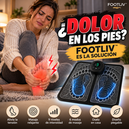 FOOTLIV™ Masajeador Eléctrico para Pies. Fisioterapia y acupuntura éctrica