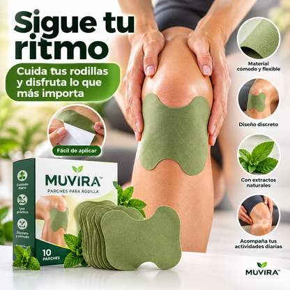 MUVIRA™ Cuida tus rodillas. Sigue tu ritmo.  - Parches para Rodilla