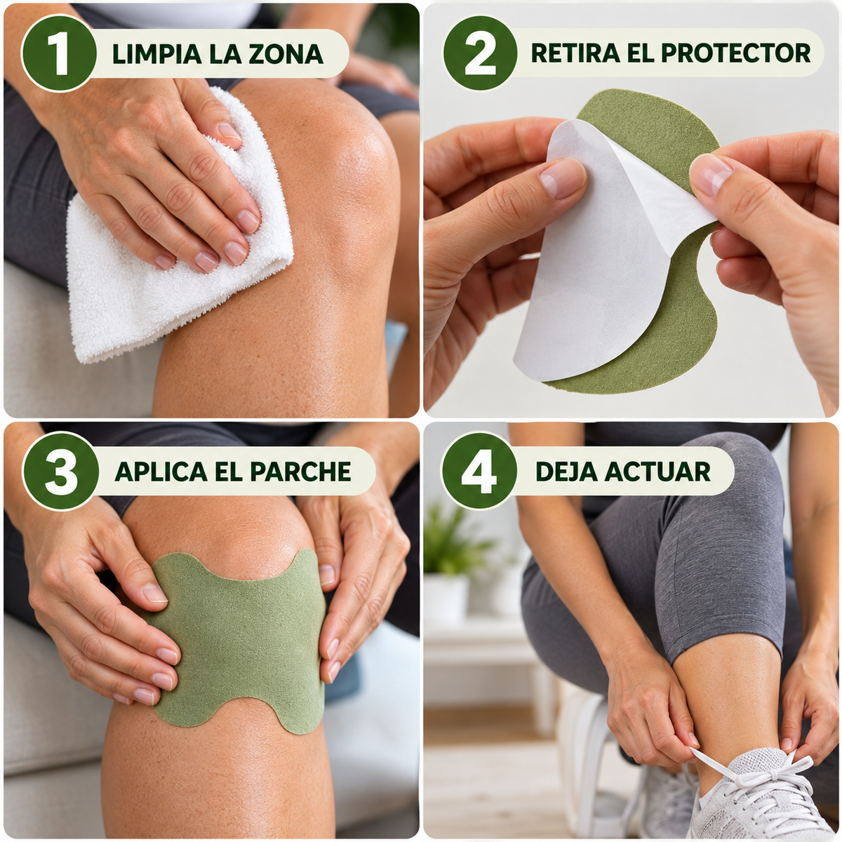 MUVIRA™ Cuida tus rodillas. Sigue tu ritmo.  - Parches para Rodilla